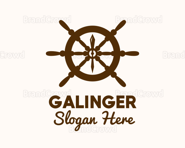 Ship Helm Navigation Logo