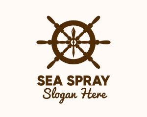 Ship Helm Navigation logo design