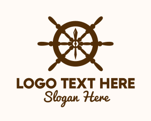 Ship Helm Navigation Logo