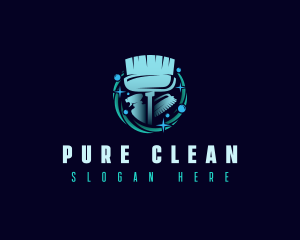 Maintenance Cleaning Sanitation logo design