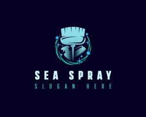 Maintenance Cleaning Sanitation logo design