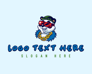 Chain - Cool Panda Gangster logo design