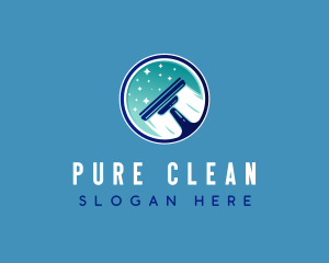 Cleaning Squeegee Window logo design