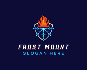 Fire Ice Ventilation logo design