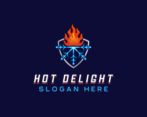 Fire Ice Ventilation logo design