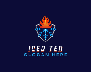 Fire Ice Ventilation logo design