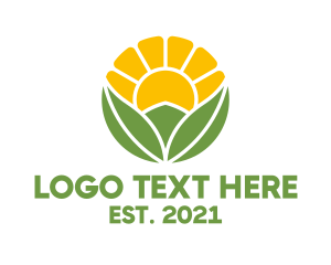 Solar - Natural Sunshine Garden logo design