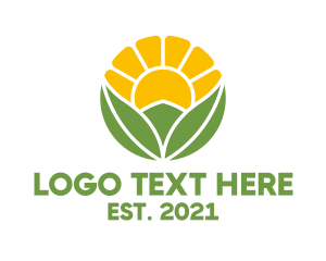 Garden - Natural Sunshine Garden logo design