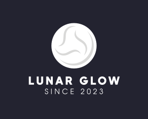 Lunar Moon Planet logo design