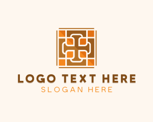 Pavement - Cross Tile Flooring logo design