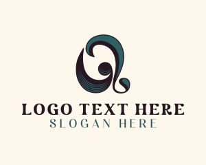 Typography - Business Brand Letter Q logo design