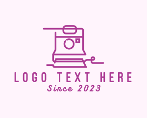 Electronic Device - Retro Polaroid Camera logo design