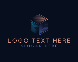 Hexagon - Cube Tech Digital logo design