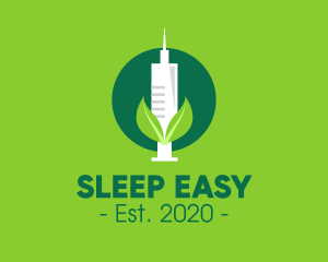 Anesthesiologist - Green Natural Vaccine logo design