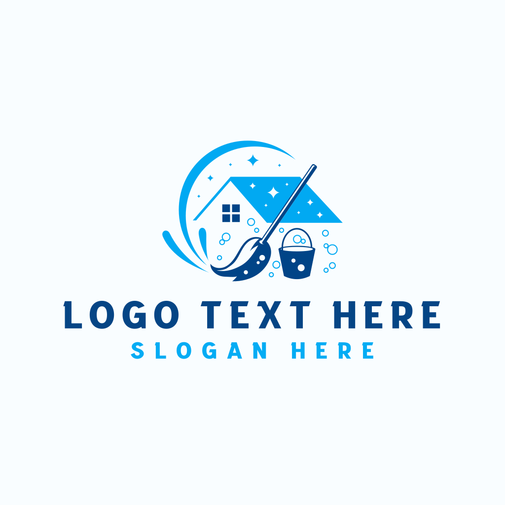 Mop Bucket House Cleaning Logo | BrandCrowd Logo Maker