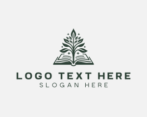 Publishing - Literature Book Tree logo design