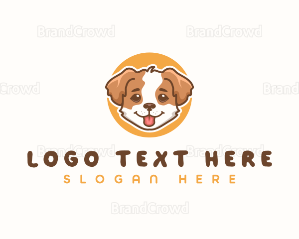 Cute Puppy Pet Logo