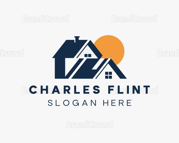 House Roofing Repair Logo