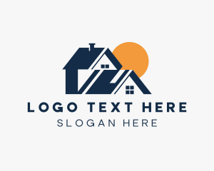 Land Developer - House Roofing Repair logo design