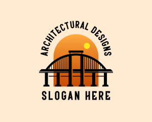 Arch - Bridge Arch Landmark logo design