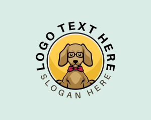 Smart - Cute Smart Dog logo design