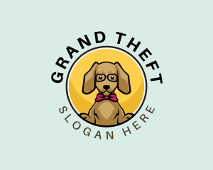 Cute Smart Dog Logo
