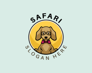 Cute Smart Dog Logo