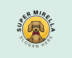 Cute Smart Dog Logo