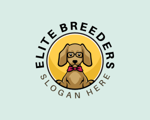 Cute Smart Dog logo design