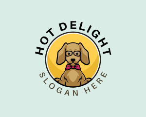 Cute Smart Dog logo design