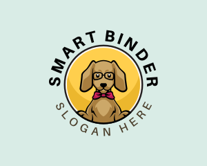 Cute Smart Dog logo design