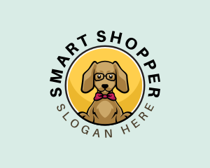 Cute Smart Dog logo design