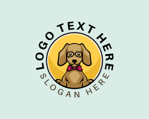Vet - Cute Smart Dog logo design