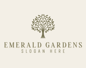 Wellness Tree Garden logo design