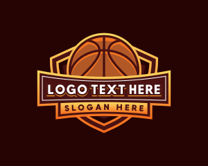 Emblem - Basketball League Sports logo design