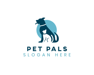 Pet Cat Canine logo design