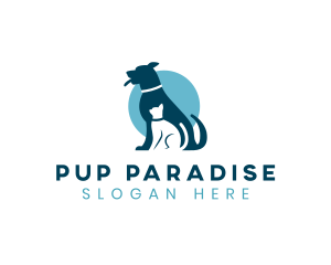 Pet Cat Canine logo design