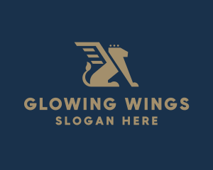 Mythical Griffin Wings logo design