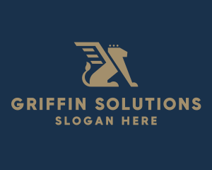 Griffin - Mythical Griffin Wings logo design