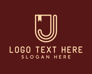 Shield Banner Letter J Logo