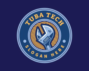 Plumbing Repair Wrench logo design