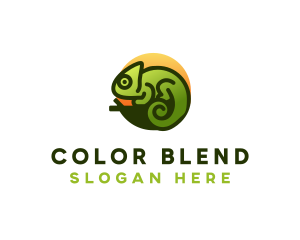 Chameleon - Chameleon Jungle Lizard logo design