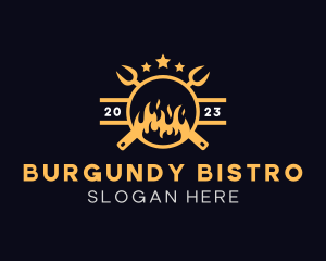 Fire Roast Grill logo design