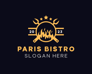 Fire Roast Grill logo design