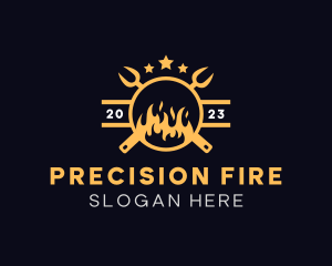 Fire Roast Grill logo design