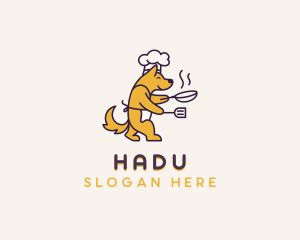 Dog Chef Cooking Logo