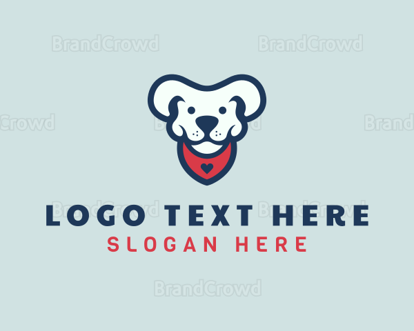 Dog Puppy Pet Care Logo