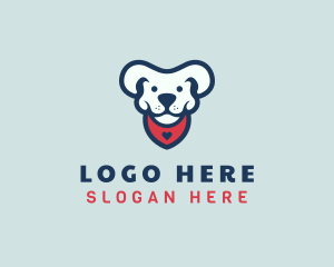 Dog Puppy Pet Care Logo