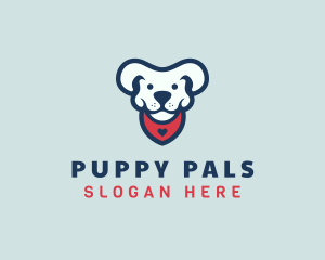 Dog Puppy Pet Care logo design