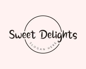 Desserts - Feminine Boutique Badge logo design